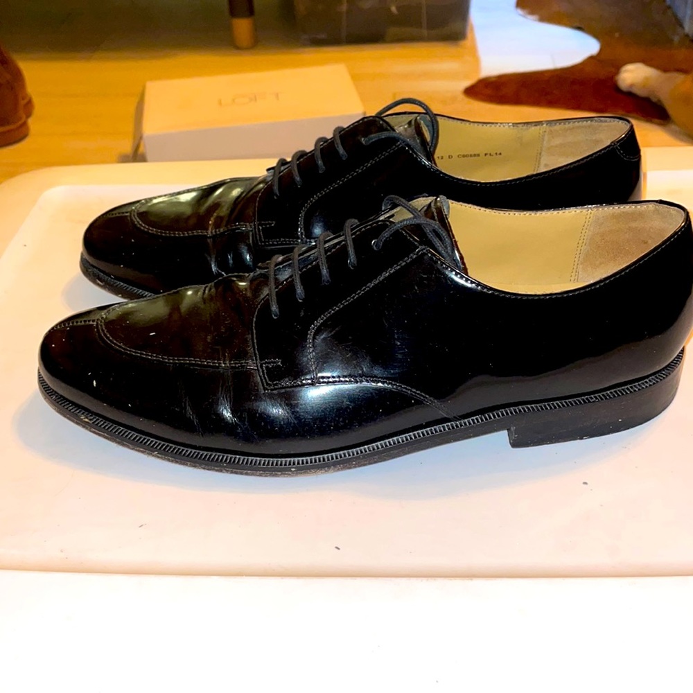 Cole Haan Patent Leather Lace Up Oxfords
